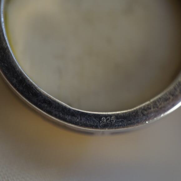 Vintage 925 Sterling Silver Carved Moon Face Cameo Pendant Charm Round Celestial - Picture 7 of 11